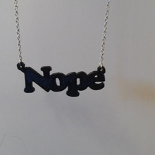nope necklace various jewlery 3d print model - Mito3D