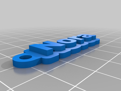 nora angepasst Schlüsselanhänger 3d print model - Mito3D