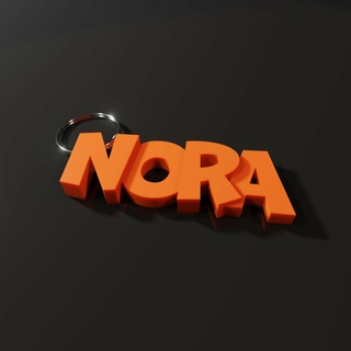 Nora isim anahtarlık 3d print model - Mito3D