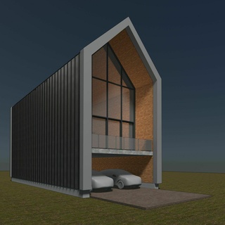 nordic house concept 3d print model - Mito3D