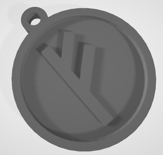 nordic rune Jewelry vikings runes keychain 3d print model - Mito3D