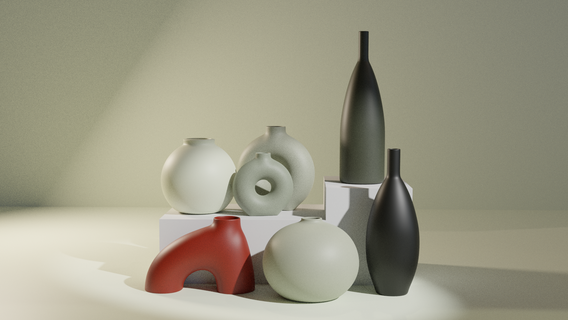nordic scandinavian-style flower vases vase flowers home scandi 3d print model - Mito3D