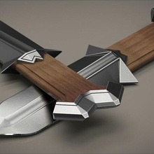 nori knives - hobbit sword épée knife epee weapon mirkwood elven elf cosplay lord rings 3d print model - Mito3D