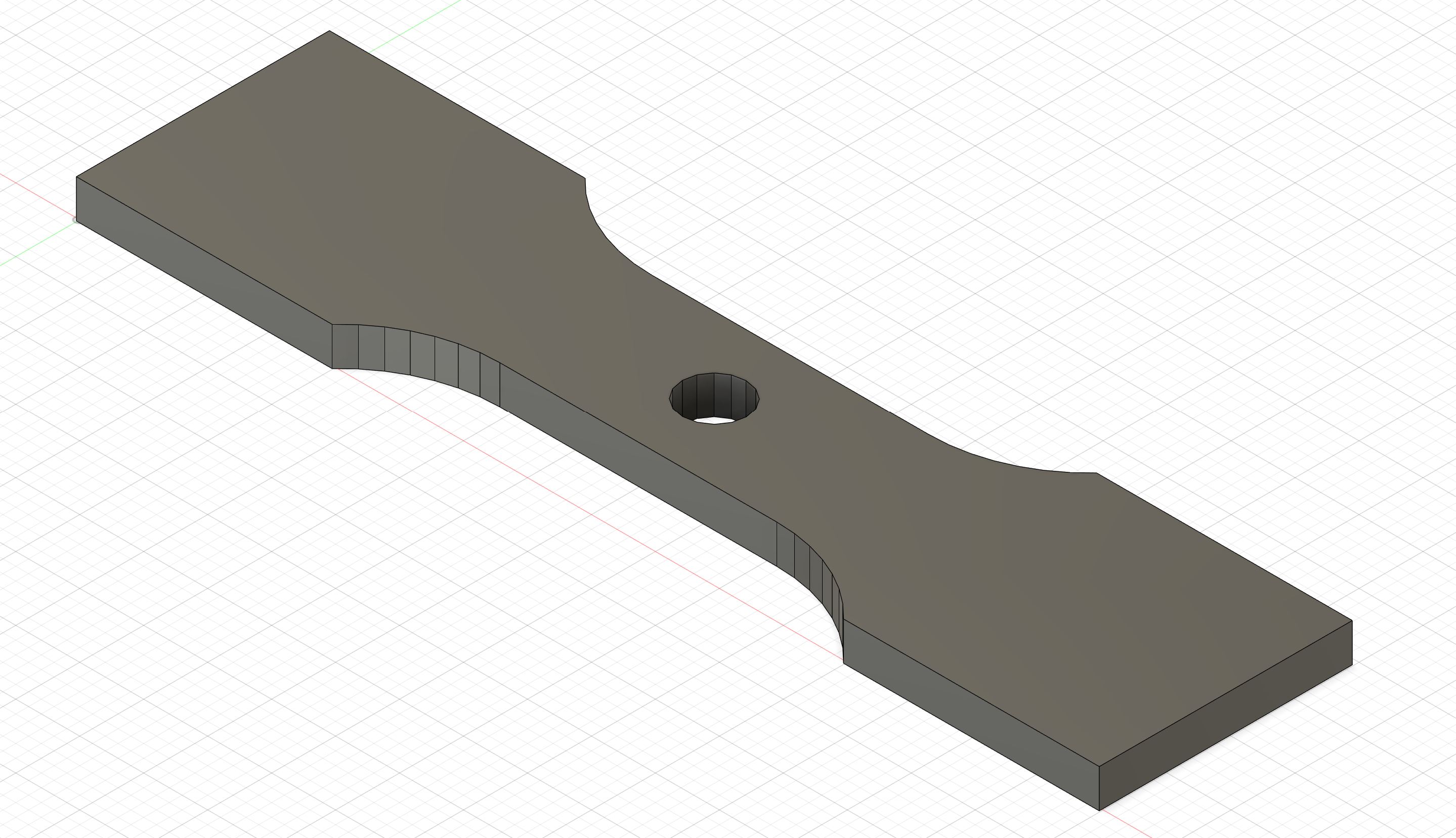 norm zugstab mit perforación 3D print model - Mito3D