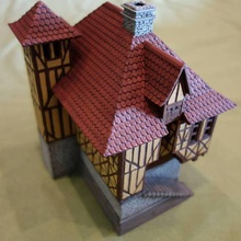 normandy style house game tabletop ground 3d print model - Mito3D
