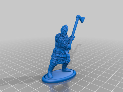 Normanlar 55mm dayalı tarihi minyatür minyatürler Norman viking Vikingler savaş oyunları oyunlar 3d print model - Mito3D