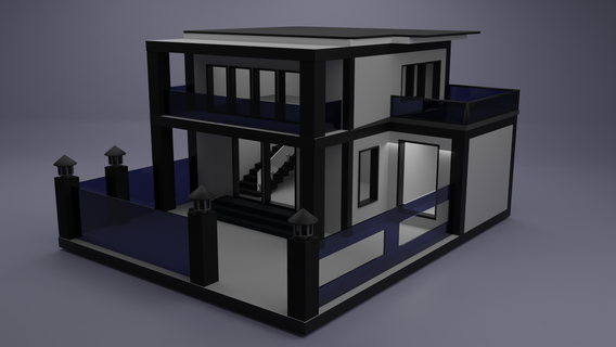 Norrow vaso casa 3d modelo moderno oasis transparencia elegancia escuela politécnica licuadora unidad maya irreal 3d print model - Mito3D