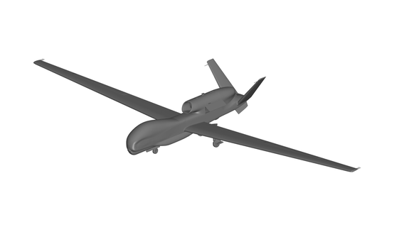 Northrop grumman rq 4 global faucon Jeu avion combattant hélicoptère Airbus Boeing jet uav rc drone superjet mouche rcplane 3d print model - Mito3D