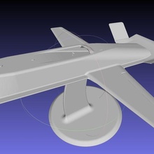 Northrop stillschweigend Blau früh Stealth Flugzeug Prototyp 3d printing Miniatur experimental airplane tacit blue 3d print model - Mito3D
