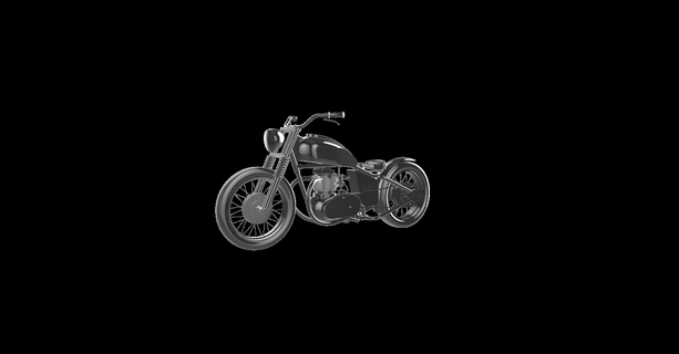 Norton Bobber moto Motorrad Motor Fahrrad le la motorrad 3d print model - Mito3D