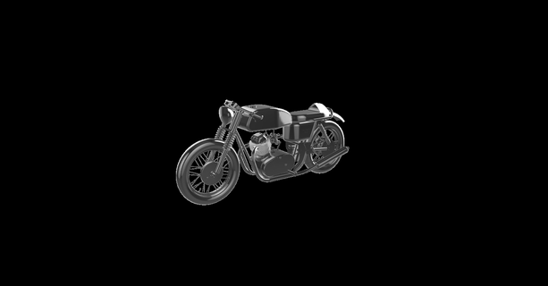 Norton Cafe Rennfahrer moto Motorrad Motor Fahrrad le la motorrad 3d print model - Mito3D