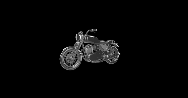 norton commando 1973 moto moteur vélo motocyclette motorrad 3d print model - Mito3D