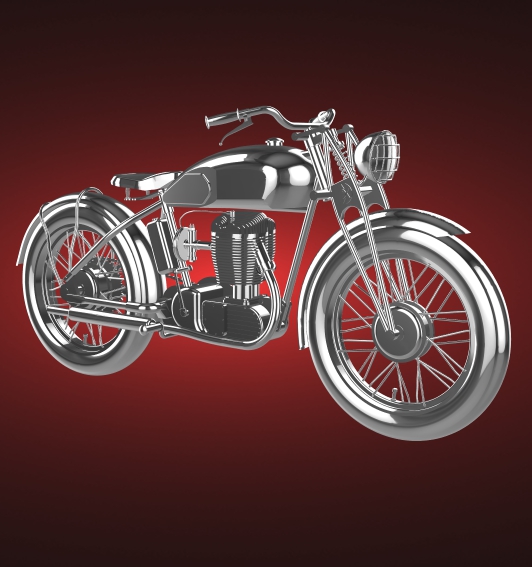 Norton modello 1 grande 4 1946 633cc moto motociclo bicicletta motore two wheeled veicolo motociclista sport superiore velocità turbo roadster chopper 3D print model - Mito3D