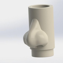 nose drip tip fashion fun 3d print model - Mito3D