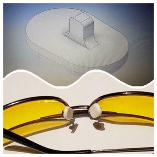 nose pads glasses fashion 3d print model - Mito3D