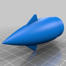 cono nariz integral patos juego modelo cohete cohetes vehiculos 3d print model - Mito3D