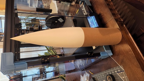 cônes nez Michael 39 pouce courrier tubes estes fusée missile 4 cône 3d print model - Mito3D