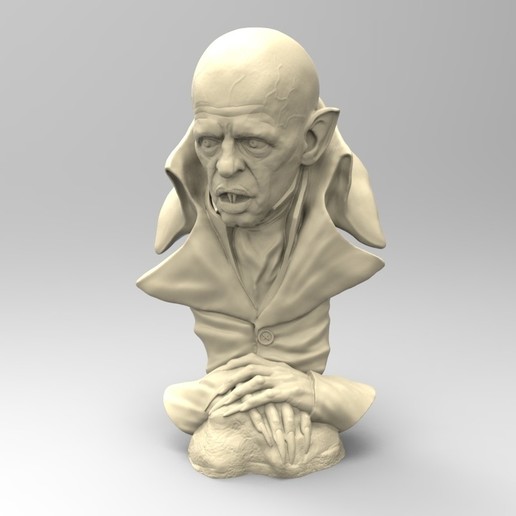 nosferatu fantasma de la noche art asustar horror película vampiro 3D print model - Mito3D