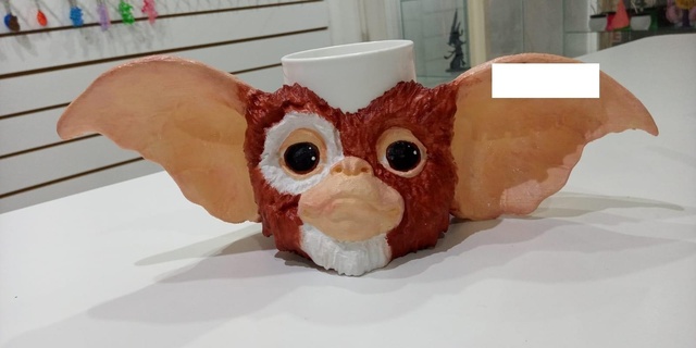 nost3rd mug + mate - gremlin gizmo cup argentina retro toys collection 3d print model - Mito3D