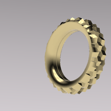 notched ring jewelry jewel accessories 3d print model - Mito3D