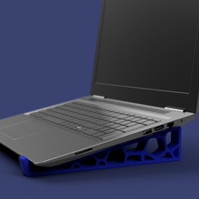 taccuino titolare supporto gadget stand computer portatile netbook cuore cuori voronoi 3d print model - Mito3D