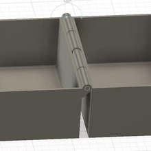 notiz zettel kasten note slip box mit eingebautem scharnier und schnapp-verschluss built-in hinge snap closure clip hinged office 3d print model - Mito3D