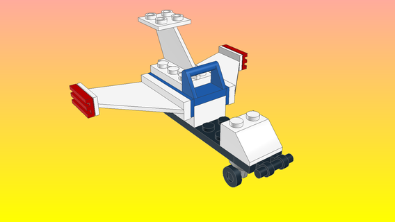 Notlego Lego Flugzeug Modell 1070 Backstein Designer 3d print model - Mito3D