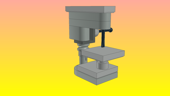 notlego lego drilling machine model 508 brick designer 3d print model - Mito3D