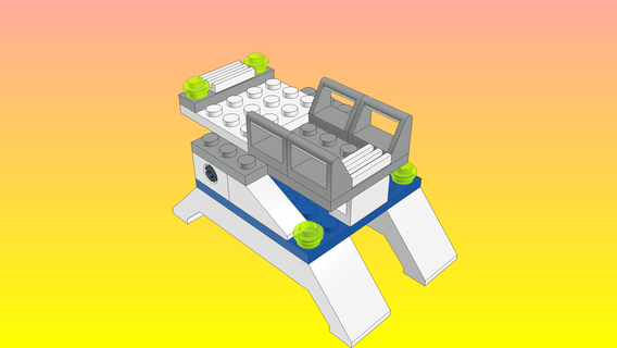 notlay Lego uçuş simülatör model 513 tuğla tasarımcı 3d print model - Mito3D