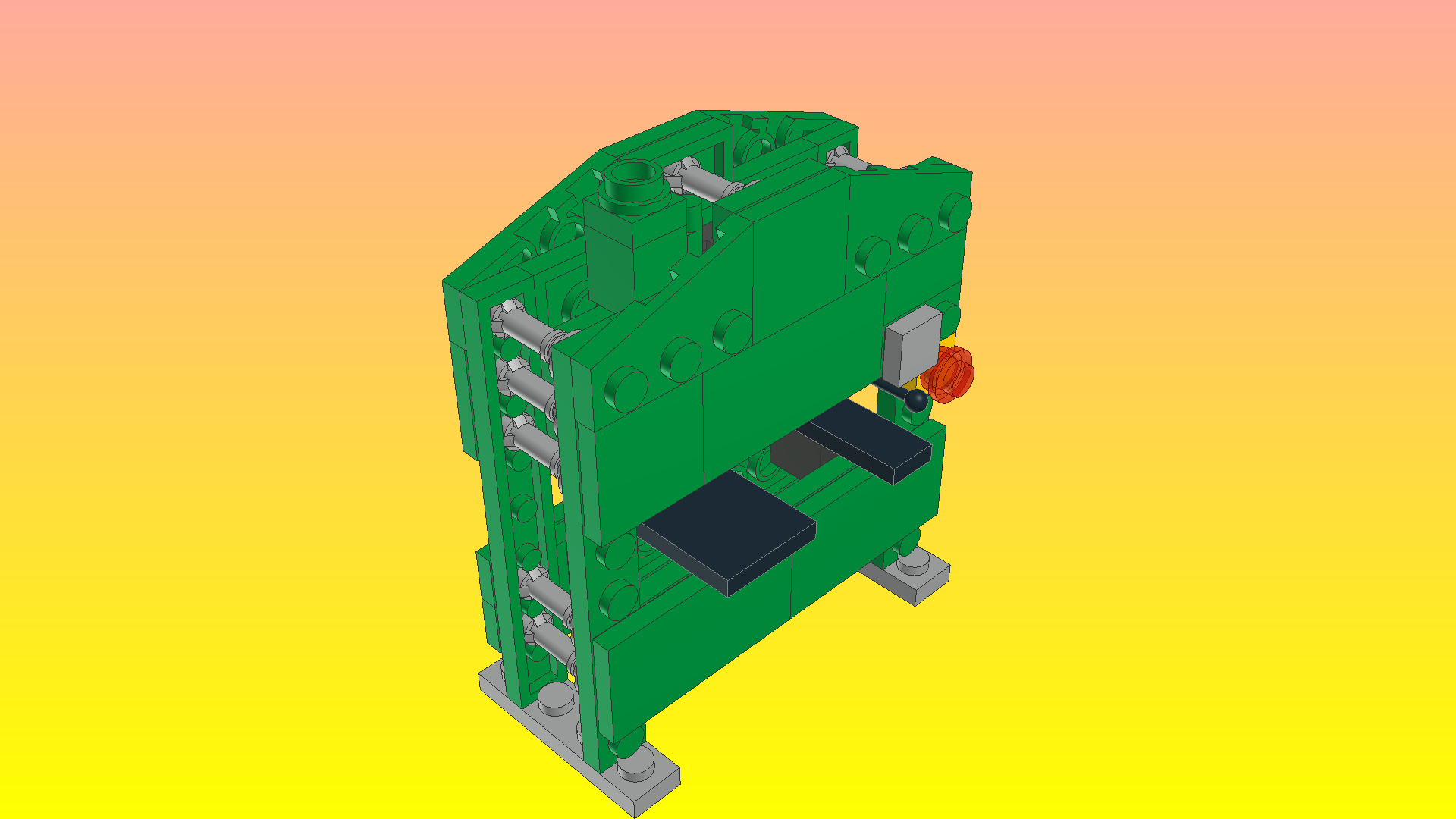 Notlego Lego hydraulisch Drücken Modell 516 Backstein Designer 3D print model - Mito3D