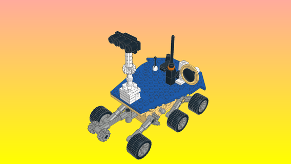 notorio Lego lunar vagabundo modelo 512 ladrillo diseñador 3d print model - Mito3D