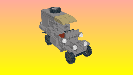 notlego lego military truck model 437 car brick designer machine 3d print model - Mito3D