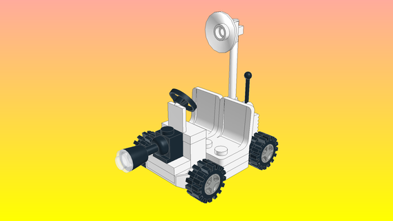 notlego lego moon buggy model 511 brick designer machine 3d print model - Mito3D