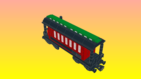 notlego lego passengers wagon model 632 wagon model brick lego designer wagon 632  3d print model - Mito3D