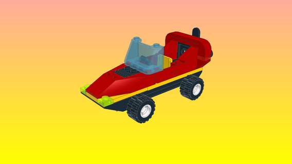 notlego lego racing car model 0385 car model brick lego designer machine 0385  3d print model - Mito3D