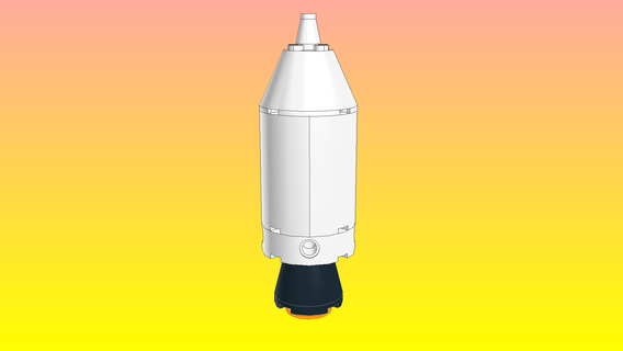 notlego lego rocket model 511 brick designer 3d print model - Mito3D