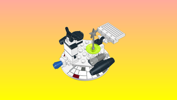 notlay Lego Uzay planör model 505 tuğla tasarımcı 3d print model - Mito3D