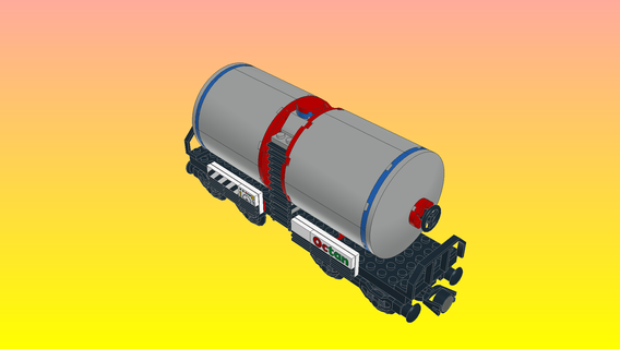 notlay Lego tank vagon model 634 tuğla tasarımcı 3d print model - Mito3D