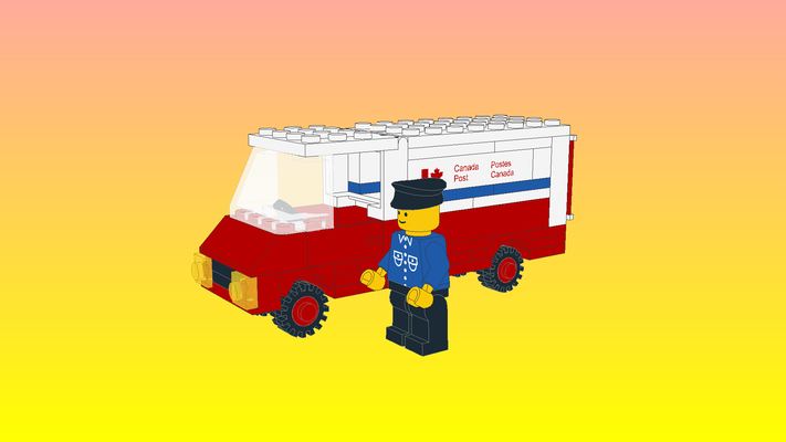 notlego lego caminhão modelo 105 tijolo designer máquina 3d print model - Mito3D