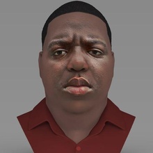 notorious big bust ready color 3d printing the notorious big biggie rapper celebrity famous eminem jay-z snoop dogg dre east coast kanye west singer music diddy