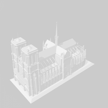 la cattedrale di notre dame parigi architettura edifici strutture 3d print model - Mito3D