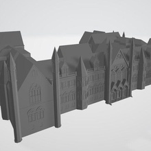 Nottingham bina mimari gotik 3d print model - Mito3D