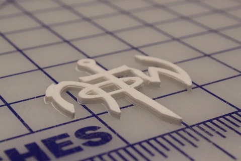 Nota pendente logo makerbot ornamento pla sketchup vari miscellanea Non categorizzato 3d print model - Mito3D