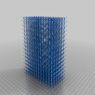 nova3d - elfin full volume lattice print 3d printing tests printer calibration stress test benchy 3d print model - Mito3D