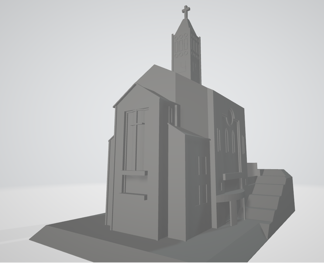 nova Église neum église voudrais 3D print model - Mito3D