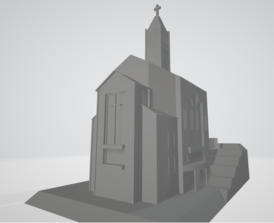 Igreja neum poderia 3d print model - Mito3D