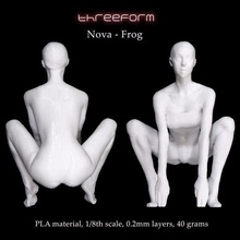 nova frog pose art threeform yoga bodyscan figurine 3d print model - Mito3D