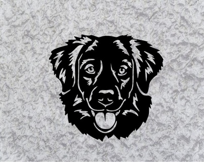 nova Scozia retriever cane deco murale parete Casa animale domestico casa 3d print model - Mito3D