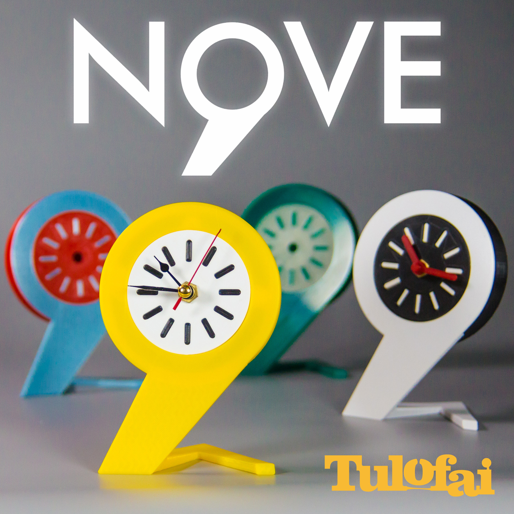 desktop orologio design fatto Italia tulofai 3D print model - Mito3D