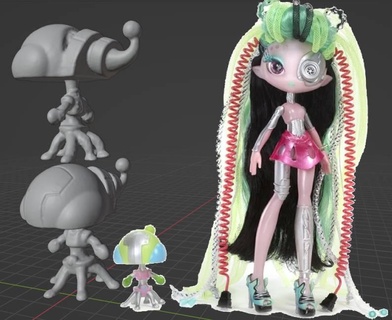 novi estrellas hueva mascota reemplazo circuito Arte muñeca personalizado accesorio rizo n bobina 3d print model - Mito3D